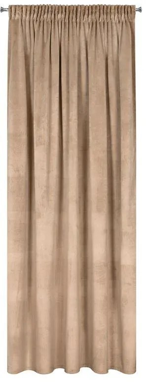 Béžový záves na páske MELANIE 140x270 cm