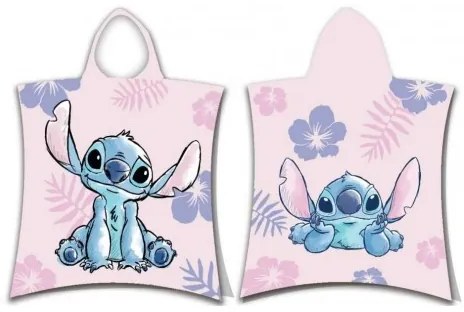 Jerry Fabrics - Detské pončo Lilo & Stitch - Disney | 100% bavlna, rozmer 50x115 cm