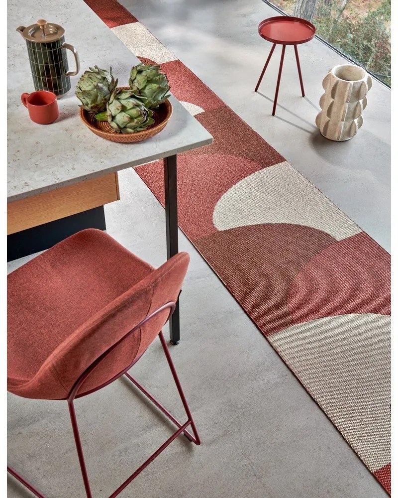 Vnútorný a vonkajší behúň v tehlovej farbe 70x270 cm Hill Brick Rust – Pappelina