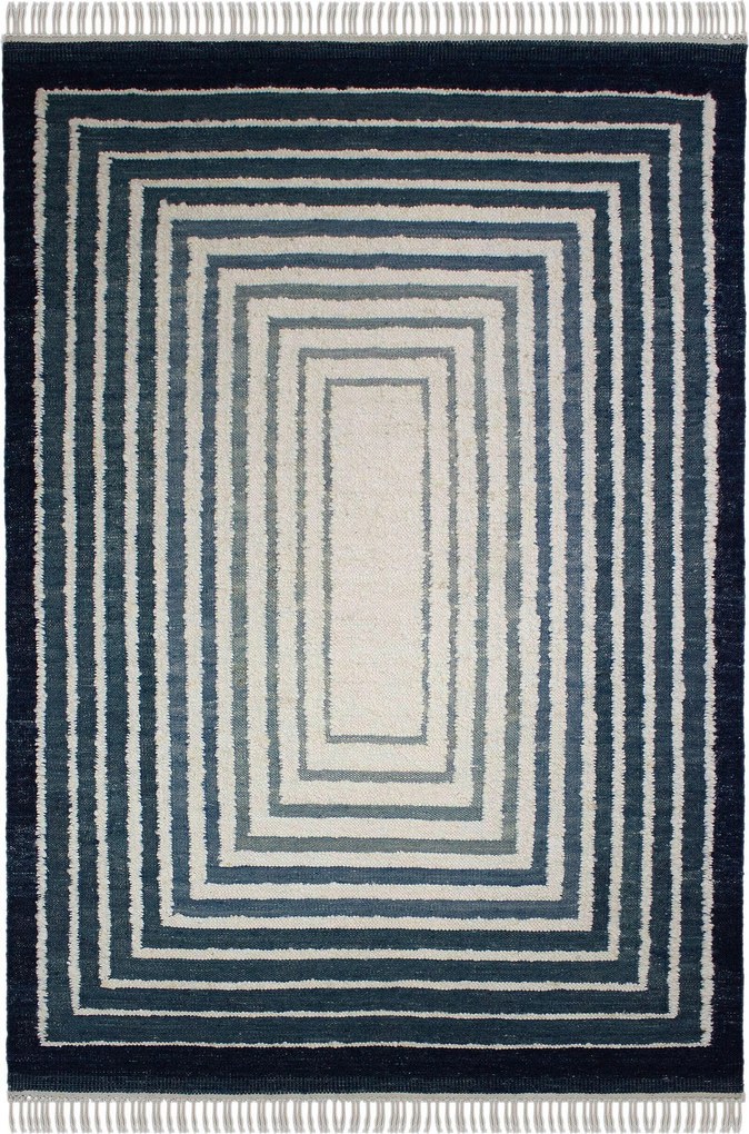 XXXLutz RUČNE TKANÝ KOBEREC, 140/200 cm modrá Flair Rugs - Online Only bytové doplnky - 003165049201