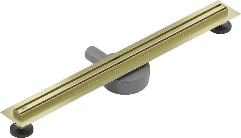 Mexen Flat 360° Slim sprchový žľab 70 cm, zlatá matná, 1A41070