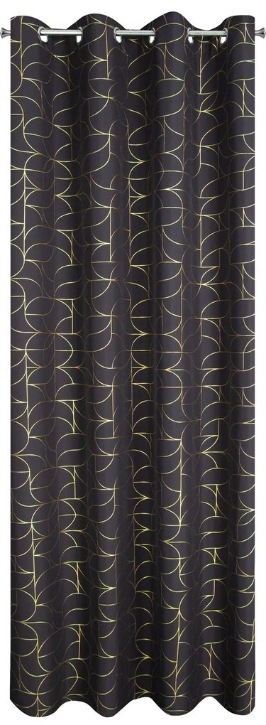 ZÁVES NA KRÚŽKOCH EVI 140X250 CM VZOROVANÁ