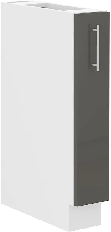 Kuchynská skrinka Lara 15D cargo bb MDF sivá