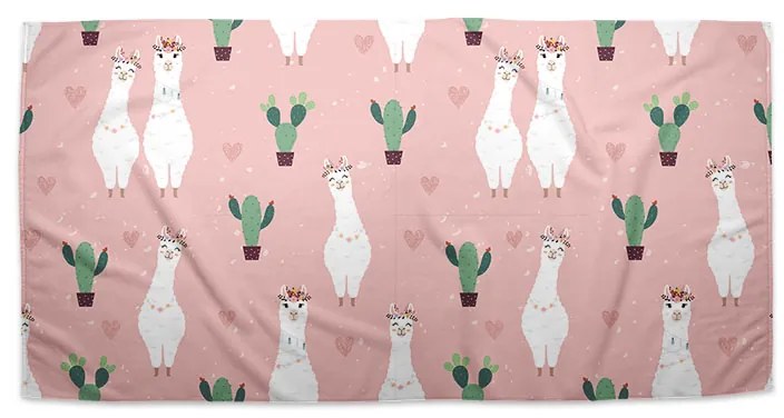 Sablio Uterák Lama a kaktusy - 50x100 cm