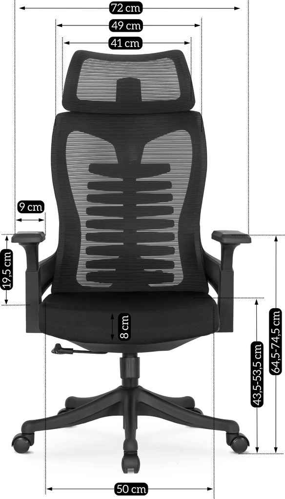 PROXIMA.store - Dizajnové kancelárske kreslo CARET FARBA: sivá