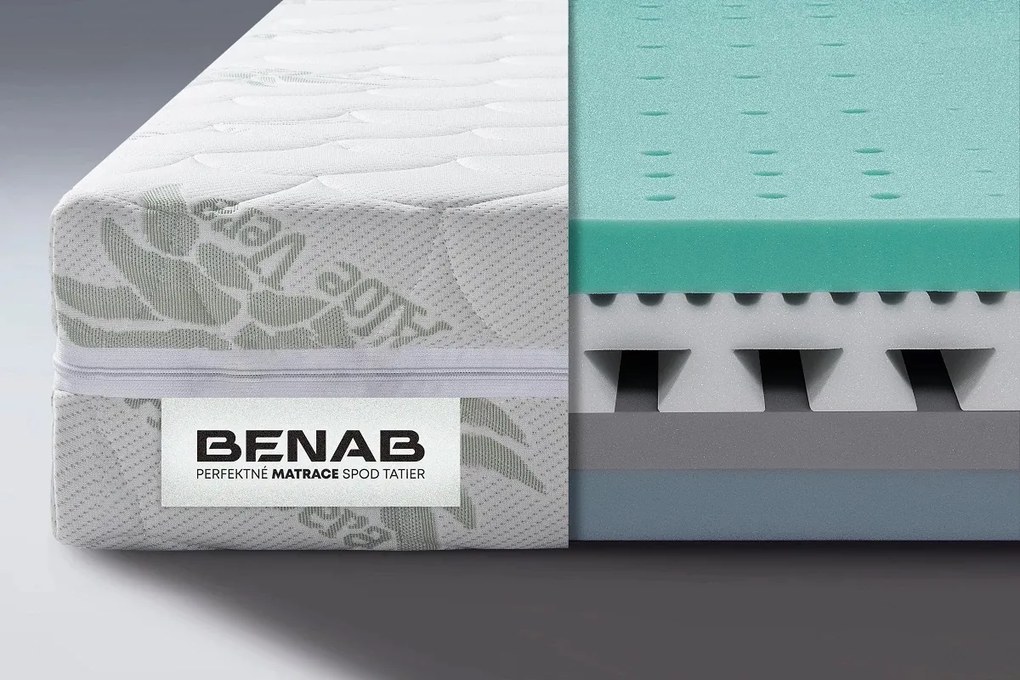 Penový matrac Benab Omega Flex 200x90 cm (T2/T3) *vankúš zadarmo. Akcia -10%. Vlastná spoľahlivá doprava až k Vám domov. 763328