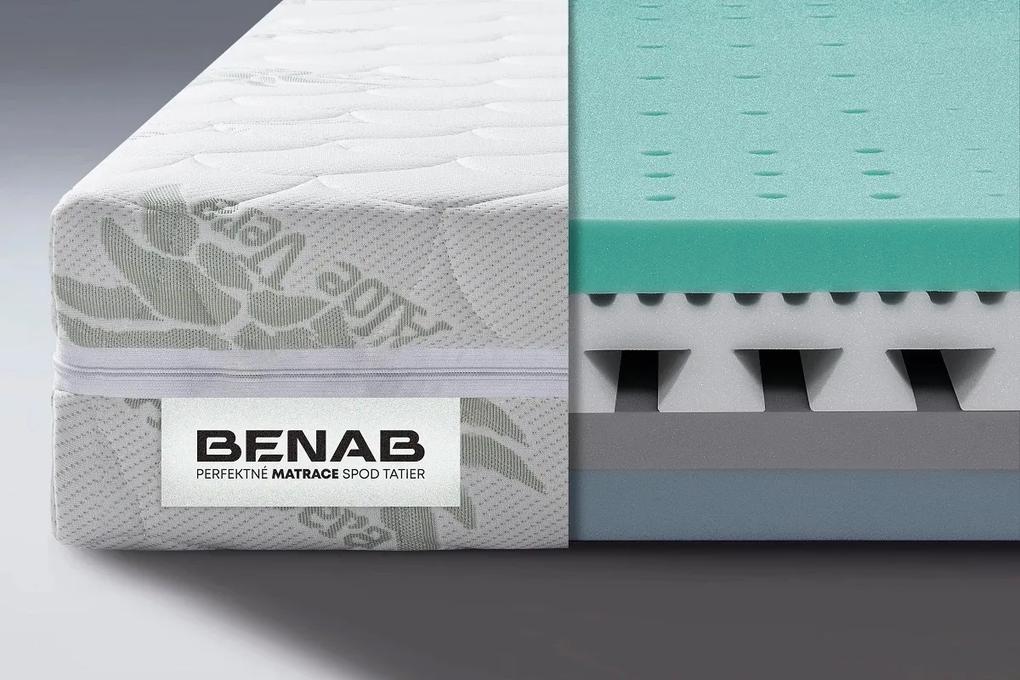 Penový matrac Benab Omega Flex Duo 200x80 cm (T3/T4) *AKCIA 1+1. Akcia (1+1): populárny a pohodlný obojstranný matrac so snímateľným poťahom, z naturálnej BIO peny so 7-zónovým odvetrávacím systémom vyrobený na Slovensku 763308
