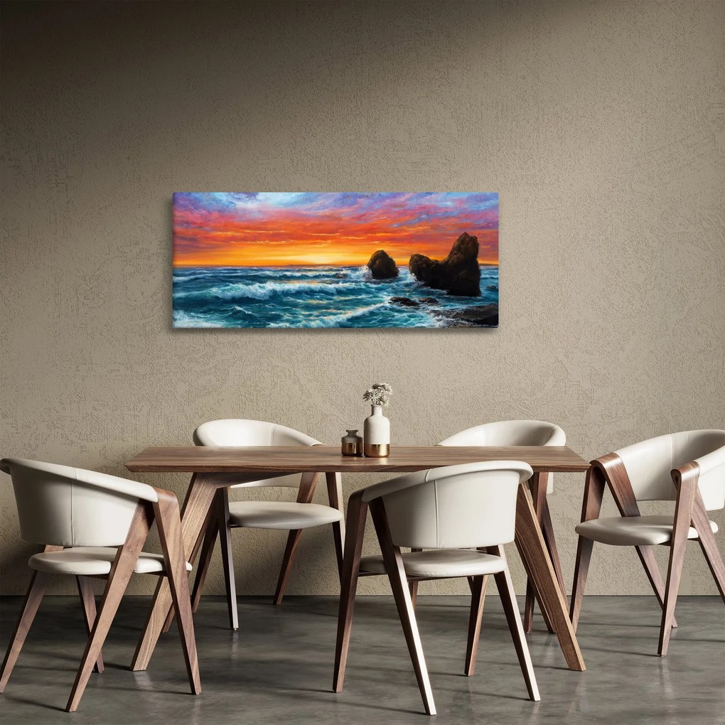 Obraz - Západ slnka (120x50 cm)