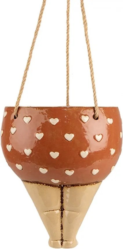 Keramický závesný kvetináč nohy ženy Woman Planter - 17*15*20 cm