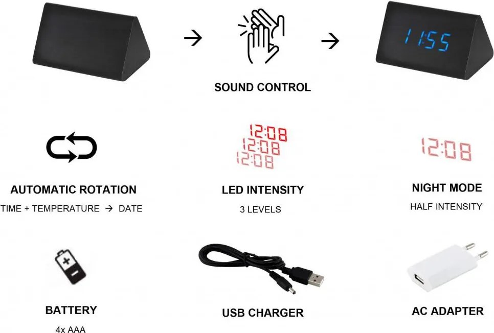 Budík digitálný MPM C02.3569.50