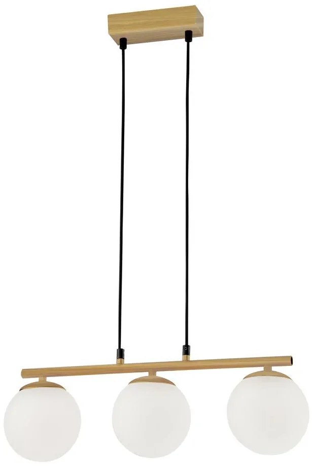 Luster na lanku CARRINE 3xE14/40W/230V hnedá