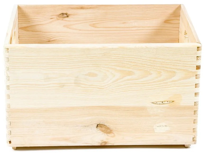 Úložný box z borovicového dreva Compactor Custom, 40 × 30 × 23 cm