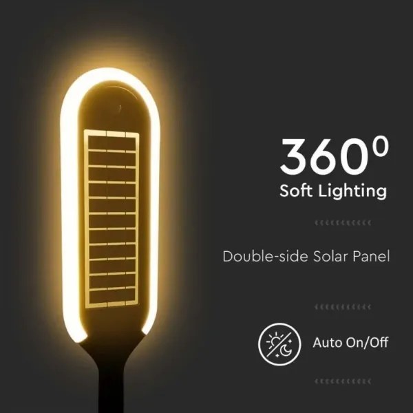 LED Solárna lampa so senzorom BOLLARD LED/5W/5,5V 70 cm 4000K IP65 2000 mAh