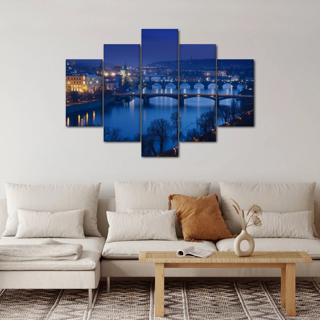 Obraz pražských mostov (150x105 cm)