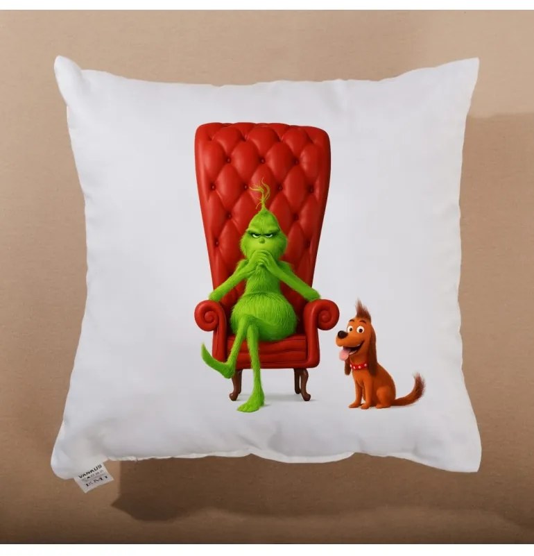 Vianočný vankúš Grinch 40x40 cm EMI