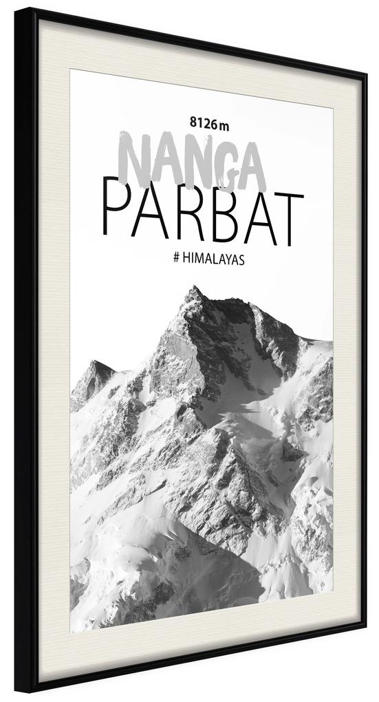 Artgeist Plagát - Nanga Parbat [Poster] Veľkosť: 20x30, Verzia: Čierny rám s passe-partout