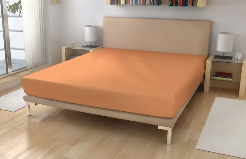 Polášek Jersey plachta s elastanom - Marhuľová | 90 x 200 cm