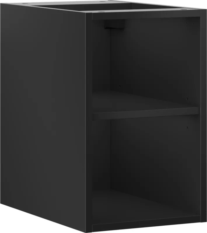 Mexen Box-A otvorená skrinka s policou 30 cm, čierna matná - 91AX2-0300-470-0-71