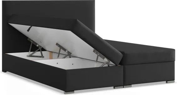 Manželská posteľ AGEN 140×200 cm čierna