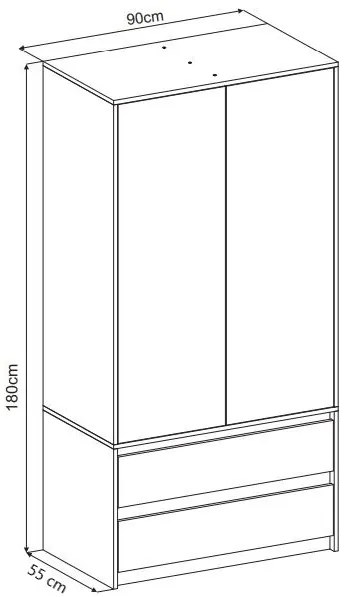 Detská šatníková skriňa B9 - STAVEBNÉ STROJE