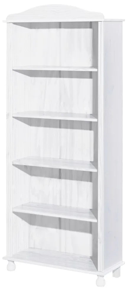 IDEA nábytok Knižnica 8048 masív biely lak