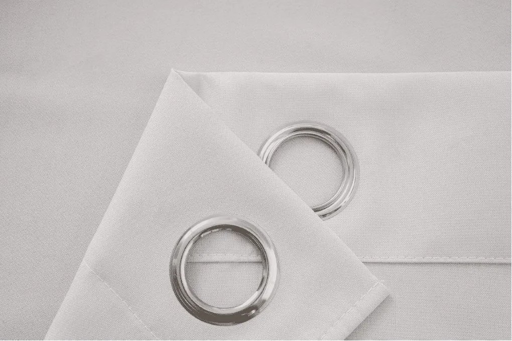 Záves OXFORD LIGHT 140x250 cm, biely Zavesenie: Riasiaca páska