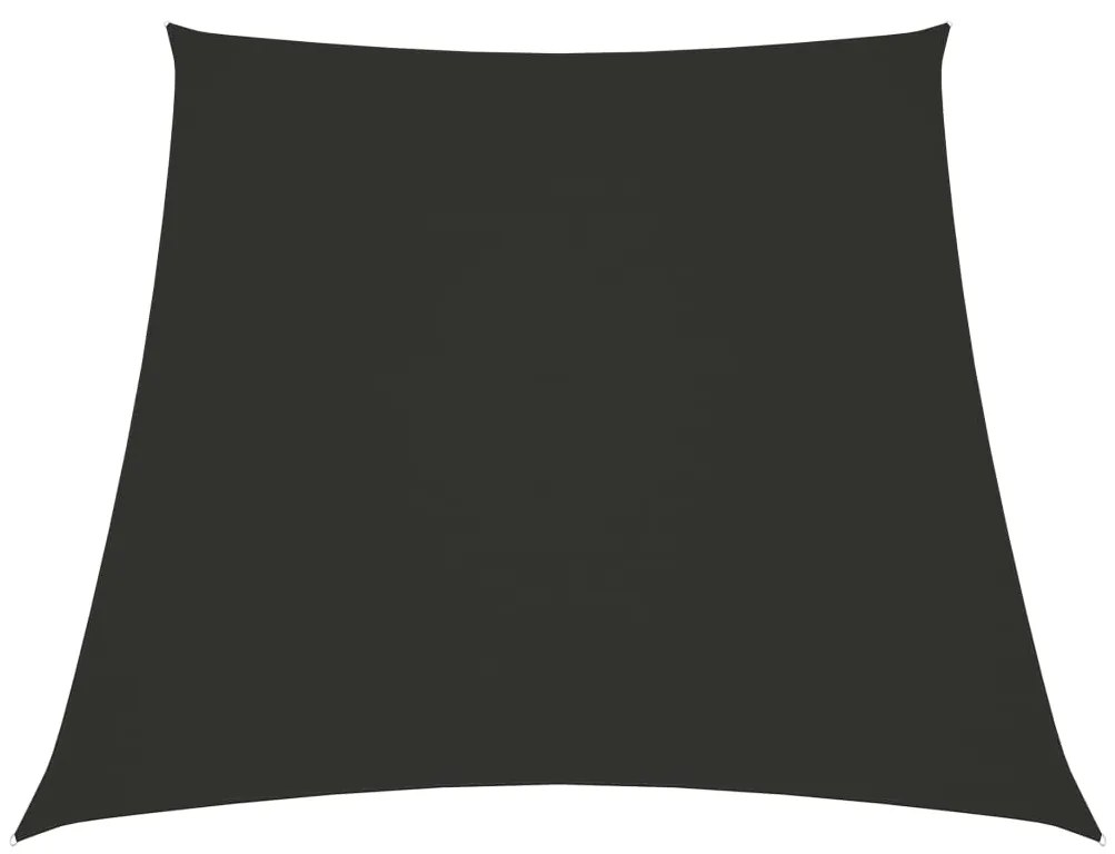 vidaXL Tieniaca plachta, oxford, lichobežníková 4/5x4 m, antracitová