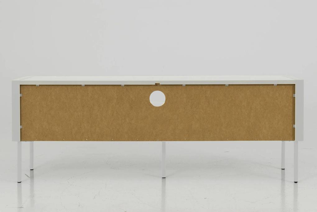 Tv stolík witis 141,5 x 51 cm biely MUZZA