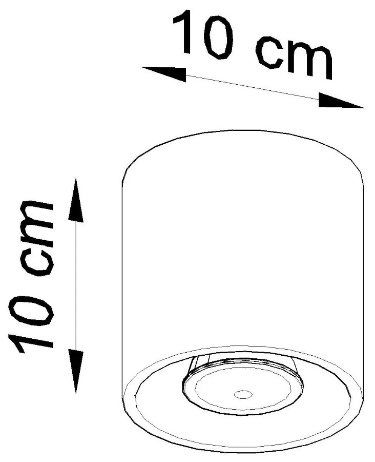 Sollux Stropné svietidlo ORBIS 1 grey SL_0018