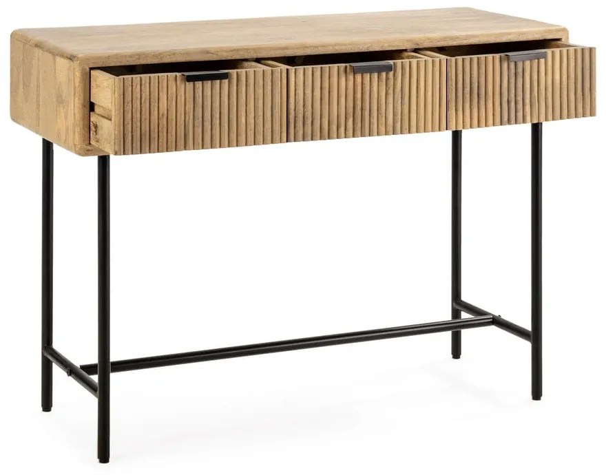 Konzolový stolík z mangového dreva v prírodnej farbe 38x100 cm Mundra – MOME