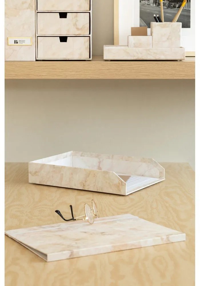 Kartónové organizéry v súprave 2 ks na dokumenty Hakan Paper Laminate – Bigso