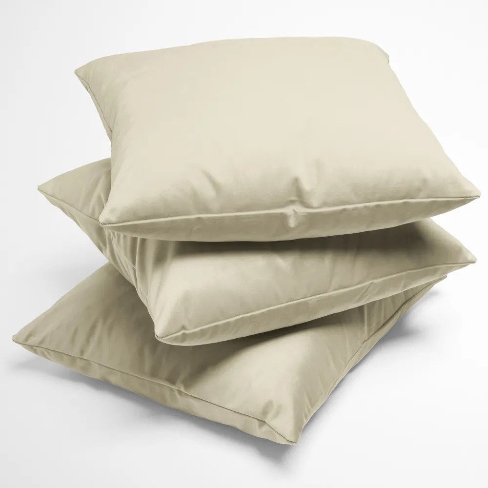 Biante Zamatová obliečka na vankúš Velvet Prémium SVP-003 Smotanová 60 x 60 cm