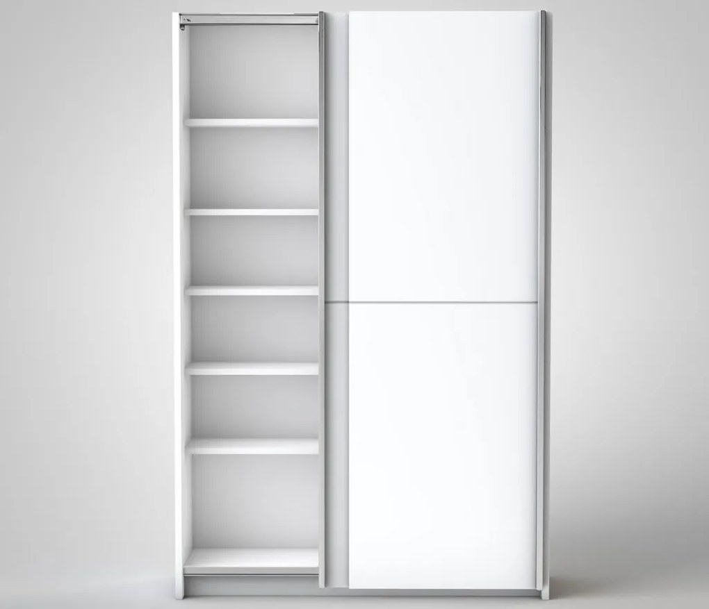 Šatníková skriňa Fast, biela