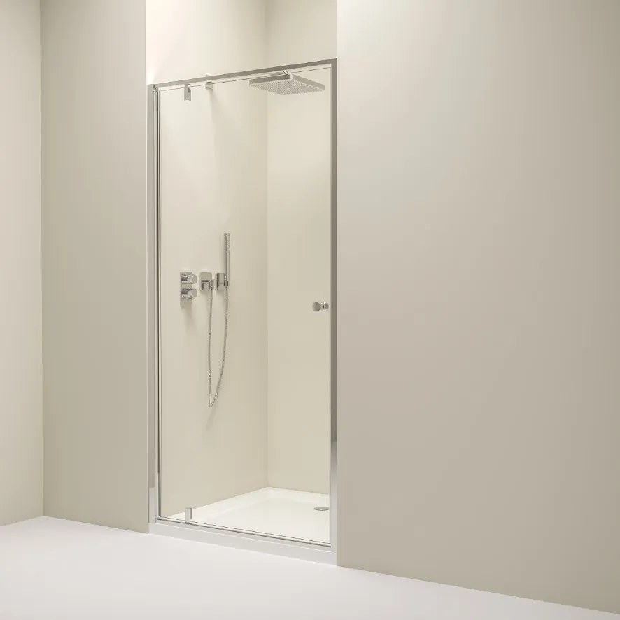 Erga Sydney, 1-krídlové výklopné sprchové dvere do otvoru 90x195 cm, 6mm číre sklo, chrómový profil, ERG-V02-SYDNEY-D090-CR