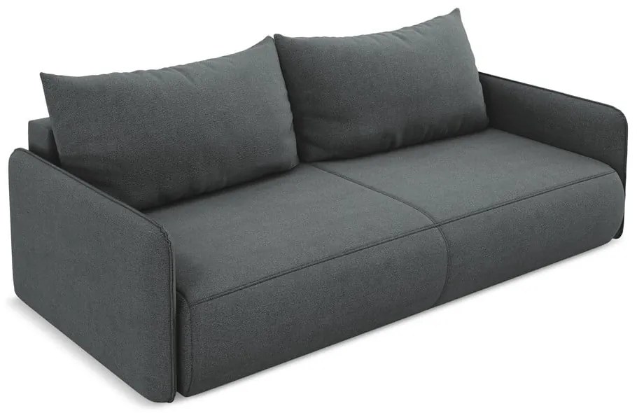 Sivá rozkladacia/s úložným priestorom pohovka 216 cm Nanea – Makamii