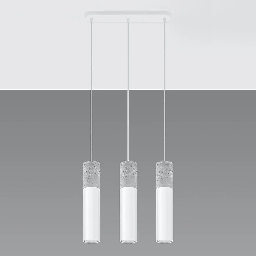 Závesná lampa Pennala 3 biela