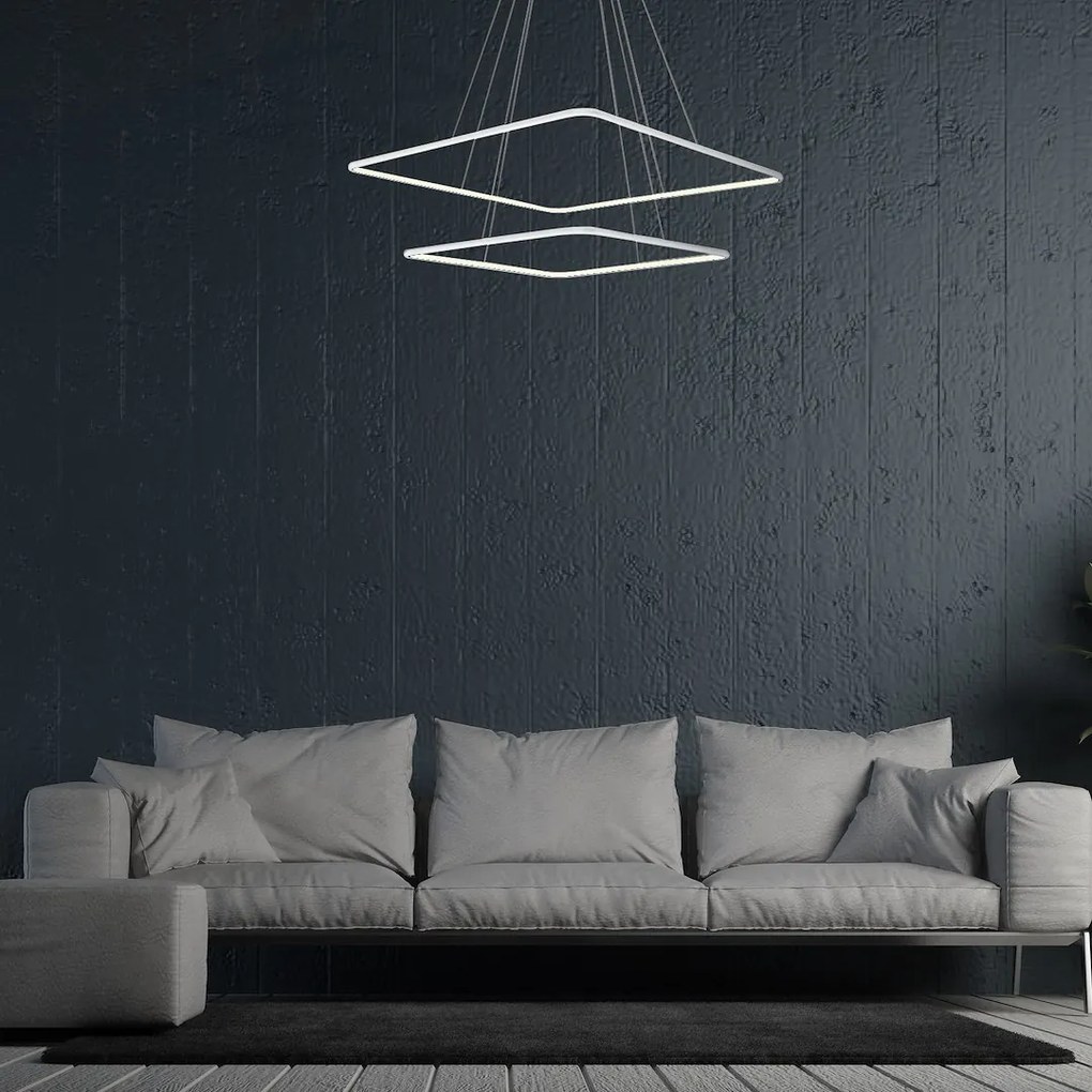Závesné LED svietidlo Nix, 2x LED 50w, 3000k, w