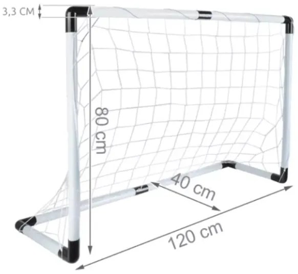 Futbalová bránka + lopta + pumpička