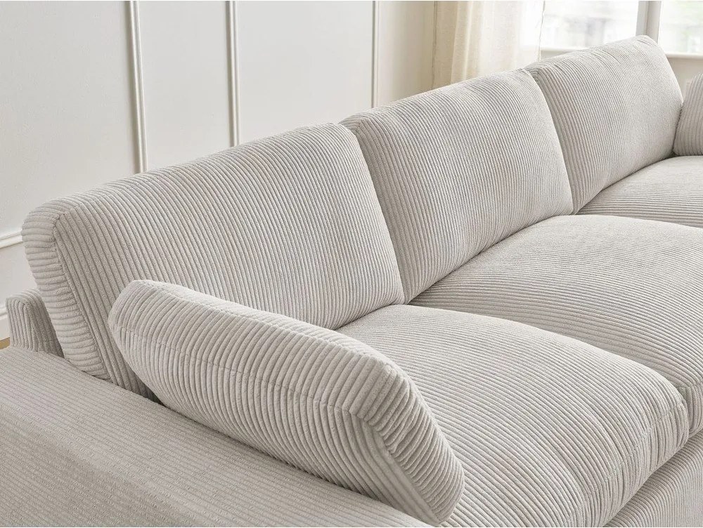 Béžová menčestrová pohovka 250 cm Belair – Bobochic Paris