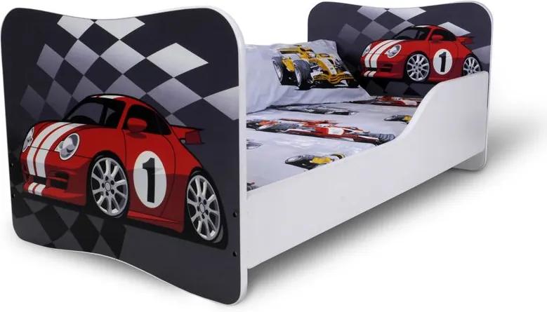 MAXMAX Detská posteľ RACE + matrac ZADARMO