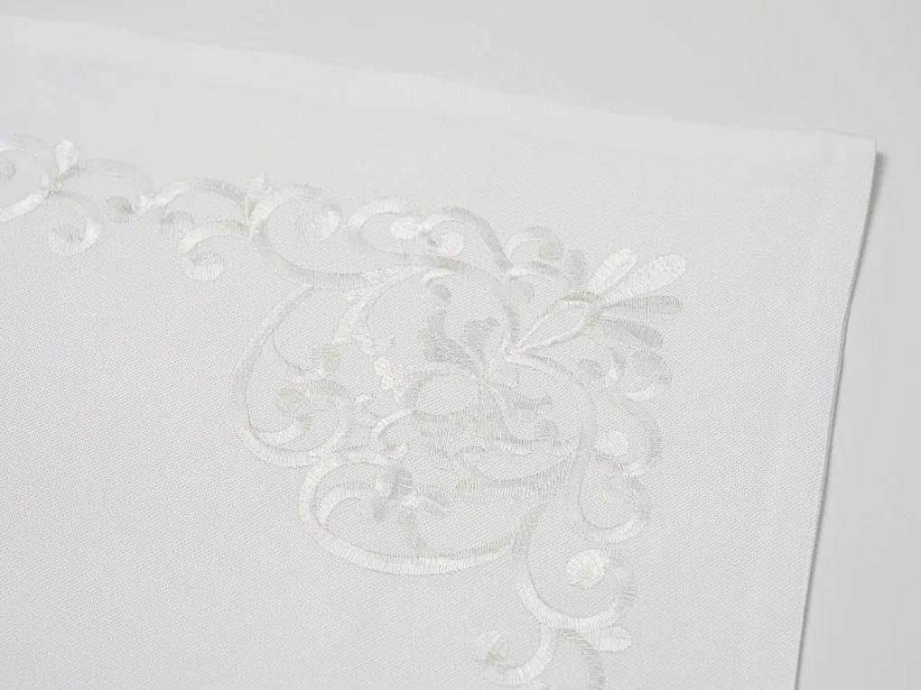 Dekoračná obliečka na vankúš FLOWERING MEADOW 40x40 cm, biela