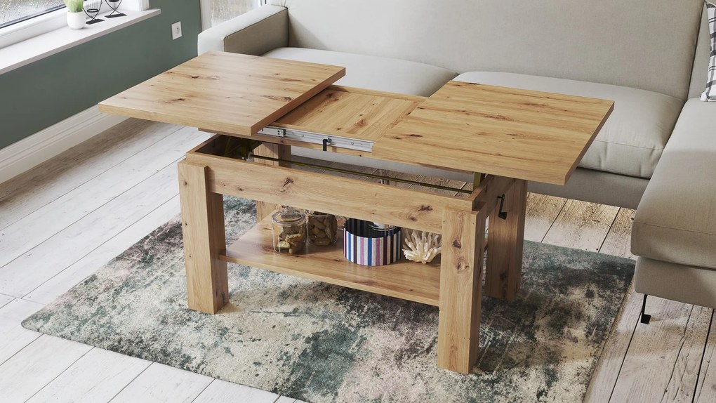 ASTORIA dub artisan, rozkládací konferenční stolek