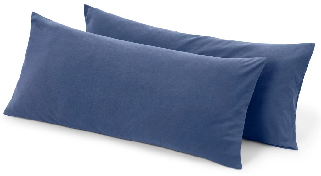 Obliečky na vankúš z mikrovlákna, 2 ks, tmavomodré