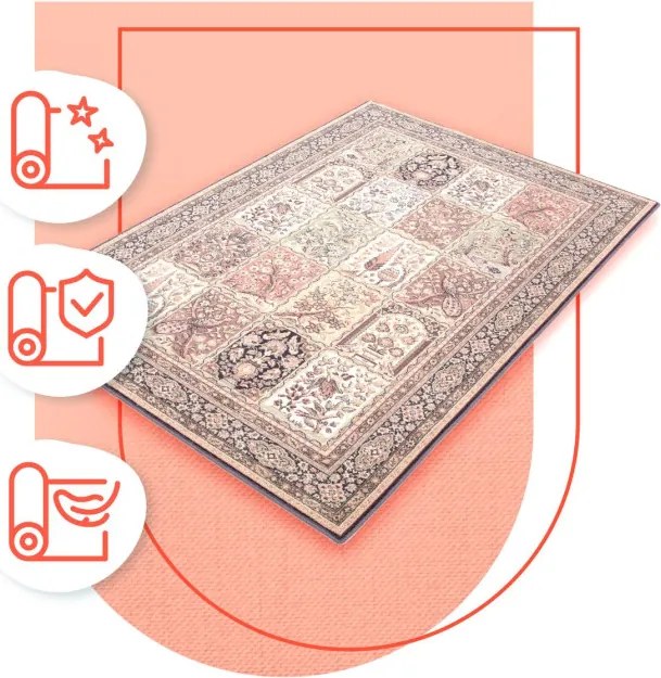 Koberec Agnella Isfahan Timor mätový