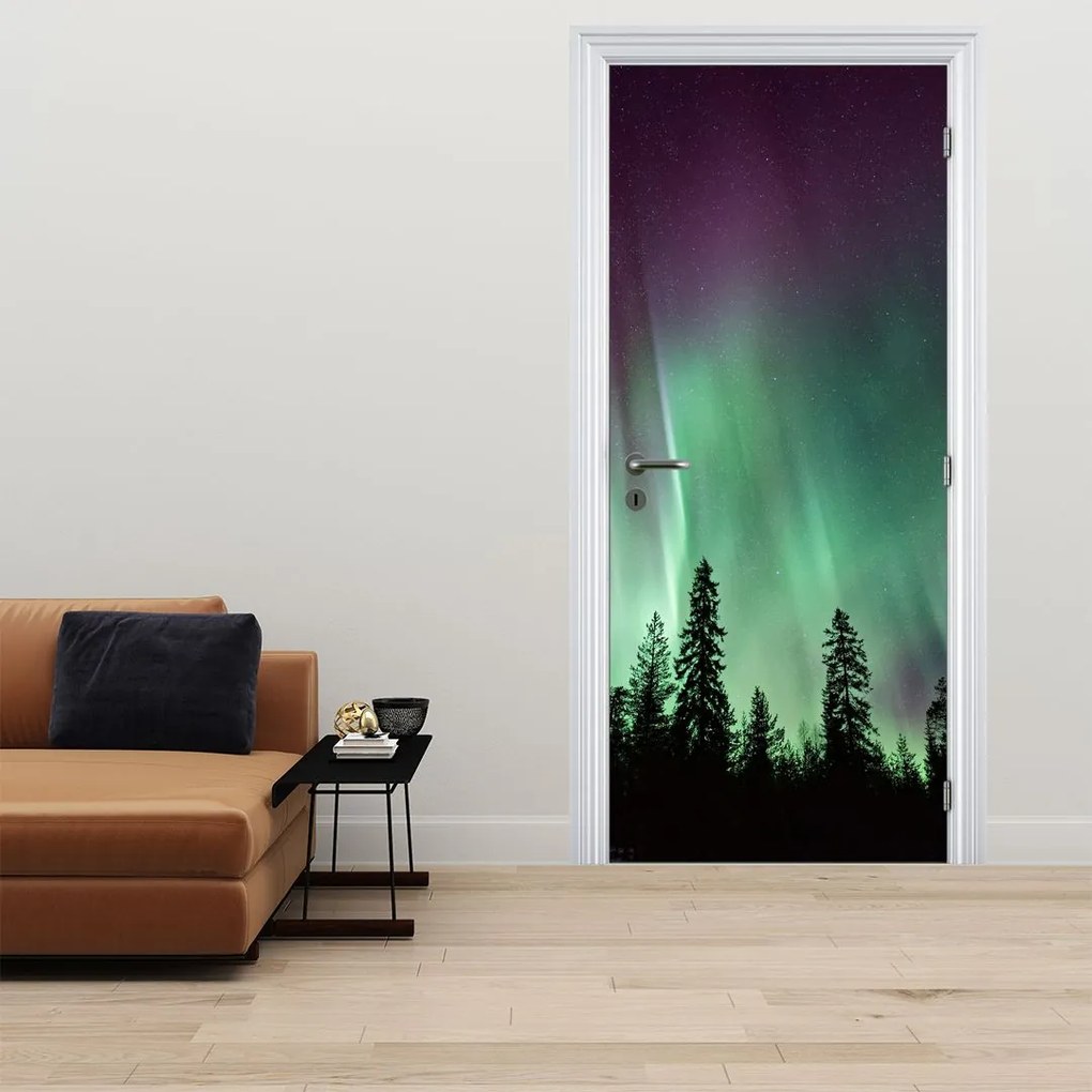 Fototapeta na dvere - Polárna žiara (95x205cm)