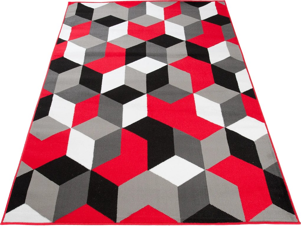 TA Koberec Q545A ČERVENÁ MAYA PP ESM Rozmer: 160x230 cm