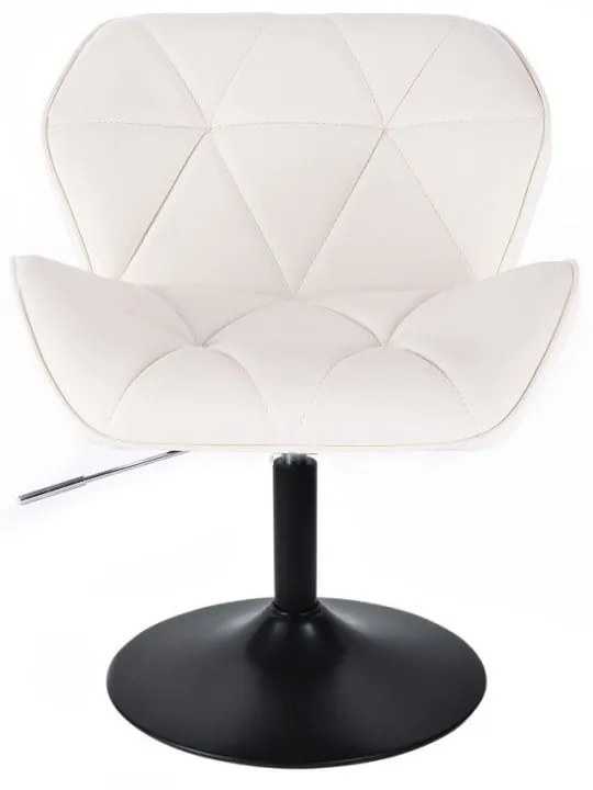 LuxuryForm DESIGN Stolička MILANO na čiernom tanieri - biela