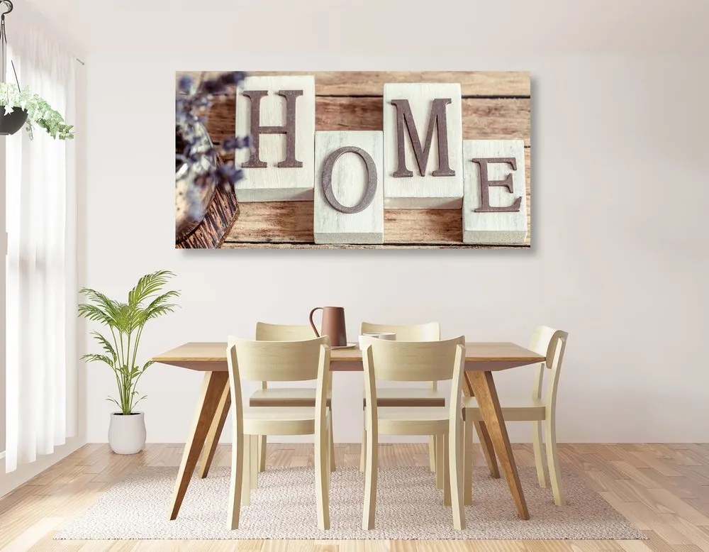 Obraz písmenka Home Varianta: 100x50
