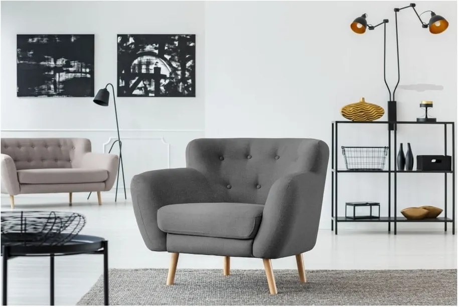 Sivé kreslo Cosmopolitan design London