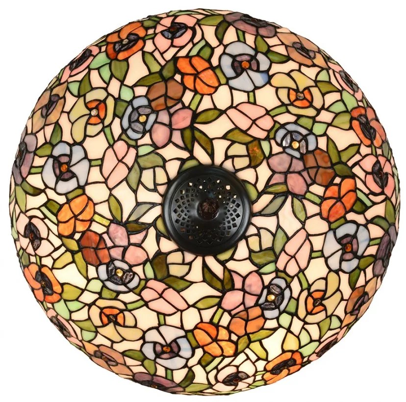 Vitrážová lampa do obývačky Ø46*72